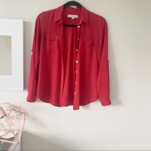 Loft button down camp shirt
